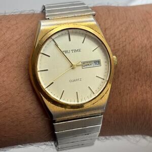 Vintage gold mens watch